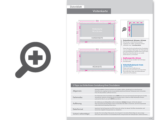 Product Bild visitenkarten_quer_5_5_farbig_90_x_50_mm_mit_beidseitig_partieller_uv-lackierung___beidseitig_bedruckt_(cmyk_4-farbig_+_1_hks-sonderfarbe)
